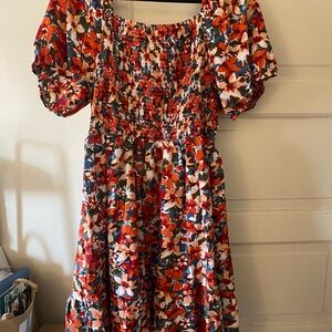 Floral Puff Sleeve Dress- brand new never worn